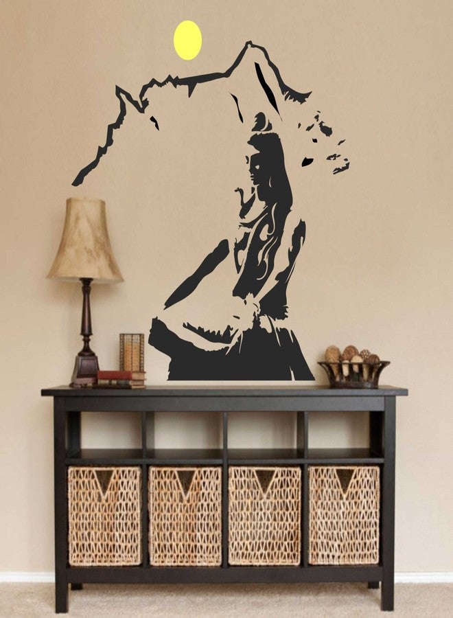 Asmi Collections PVC Wall Sticker Beautiful God Shiva on Kailash - Image 1